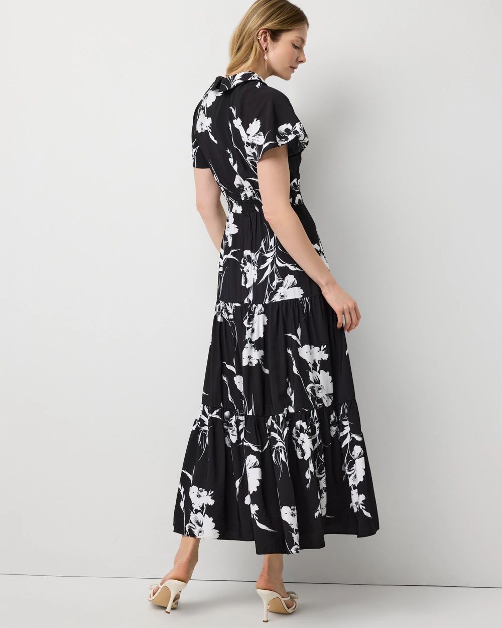 Tiered Midi Dress | White House Black Market